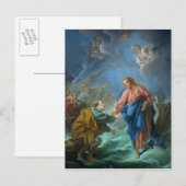 St. Peter nodigde uit om op het water te lopen, 17 Briefkaart (Voorkant / Achterkant)