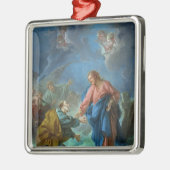 St. Peter nodigde uit om op het water te lopen, 17 Metalen Ornament (Links)
