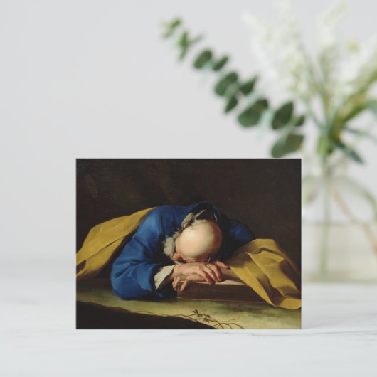 St. Peter of St. Jerome Sleeping, c.1735-39 Briefkaart (Staand voorkant)