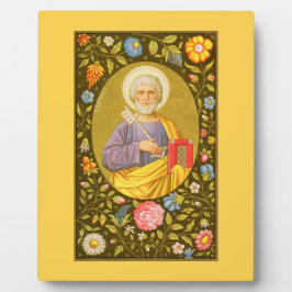 St. Peter (PM 07) 8 x 10 inch Plaque 1 met esel Fotoplaat