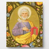 St. Peter (PM 07) 8 x 10 inch Plaque 2 met esel Fotoplaat (Voorkant)