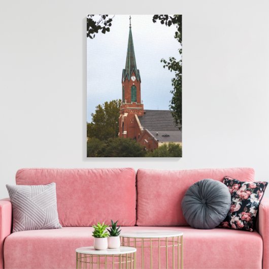 St Peter Steeple Canvas Afdruk (Insitu (Woonkamer))