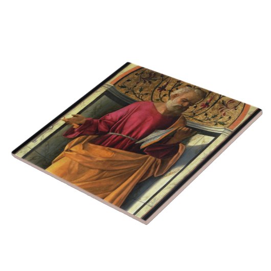 St. Peter (tempera op canvas) Tegeltje (Zijkant)