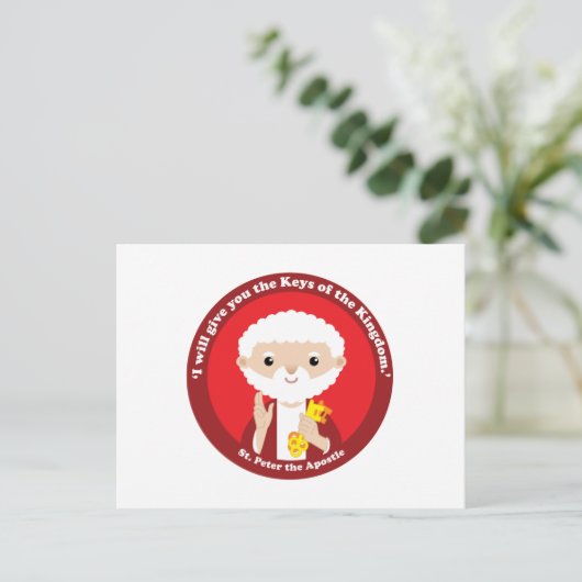 St. Peter the Apostle Briefkaart (Staand voorkant)