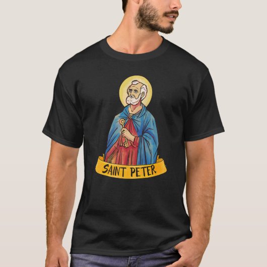 St Peter The Apostle Keys naar het koninkrijk kath T-shirt (Voorkant)