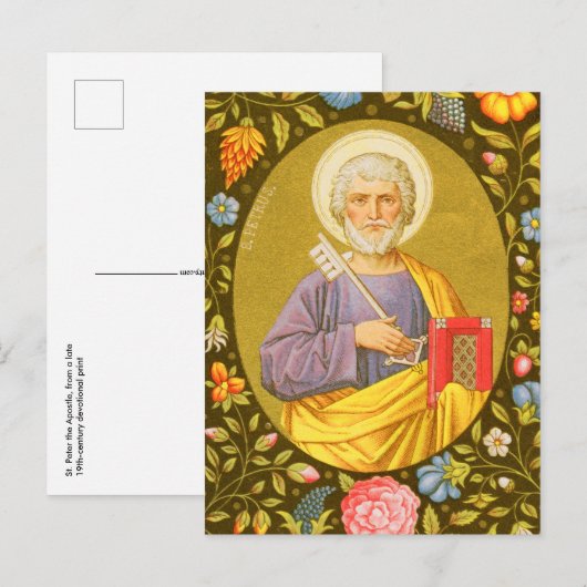 St. Peter the Apostle (PM 07) Briefkaart 2 (Voorkant / Achterkant)