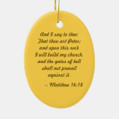 St. Peter the Apostle (PM 07) Keramisch Ornament (Achterkant)