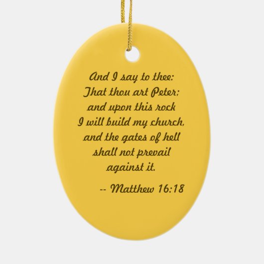 St. Peter the Apostle (PM 07) Keramisch Ornament (Achterkant)