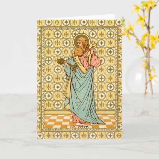 St. Peter the Apostle (RLS 14) Blank Wenskaart Kaart (Gele Bloem)
