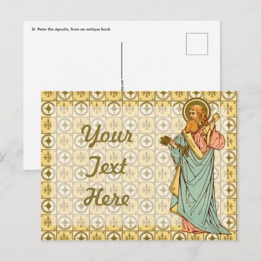 St. Peter the Apostle (RLS 14) Briefkaart 1 (Voorkant / Achterkant)