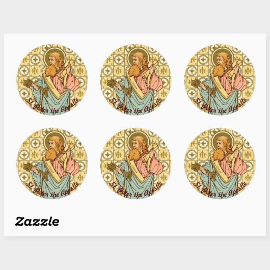 St. Peter the Apostle (RLS 14) Ronde Sticker (Vel)