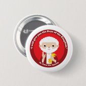 St. Peter the Apostle Ronde Button 5,7 Cm (Voorkant /achterkant)