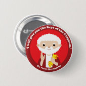 St. Peter the Apostle Ronde Button 5,7 Cm (Voorkant /achterkant)