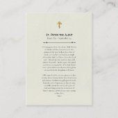 St. Peter van Aleut Orthodox Christelijk Gebed Kaa Plaatskaartje (Achterkant)