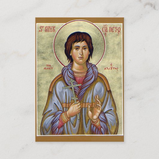 St. Peter van Aleut Orthodox Christelijk Gebed Kaa Plaatskaartje (Voorkant)