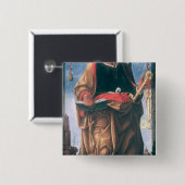 St. Peter Vierkante Button 5,1 Cm (Voorkant /achterkant)