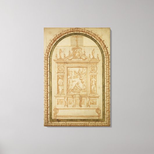 St. Peter Vist, studie voor de Altar Canvas Afdruk (Voorkant)