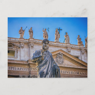 St. Peter's Basilica Apostle, Vaticaanstad, Rome Briefkaart