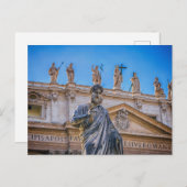 St. Peter's Basilica Apostle, Vaticaanstad, Rome Briefkaart (Voorkant / Achterkant)