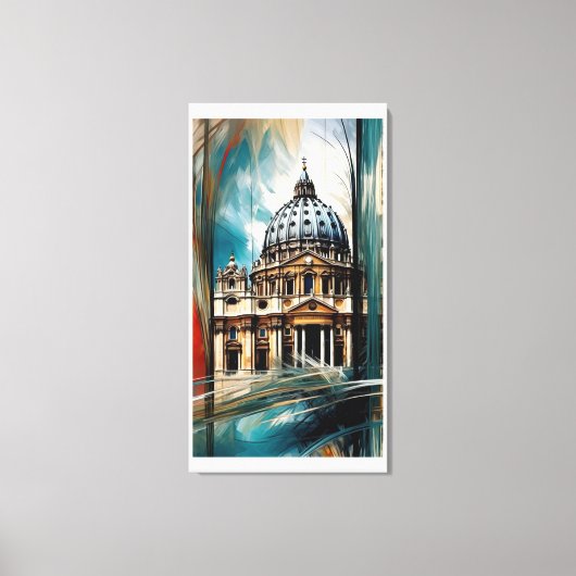 St. Peter's Basilica Canvas Afdruk (Voorkant)