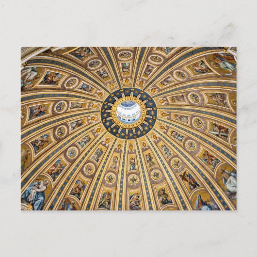St. Peter's Basilica Dome - Vaticaan, Rome, Italië Briefkaart (Voorkant)