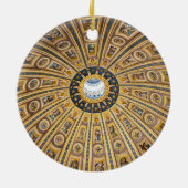 St. Peter's Basilica Dome - Vaticaan, Rome, Italië Keramisch Ornament (Achterkant)