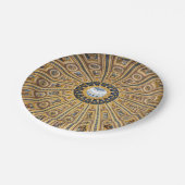 St. Peter's Basilica Dome - Vaticaan, Rome, Italië Papieren Bordje (Gekanteld)