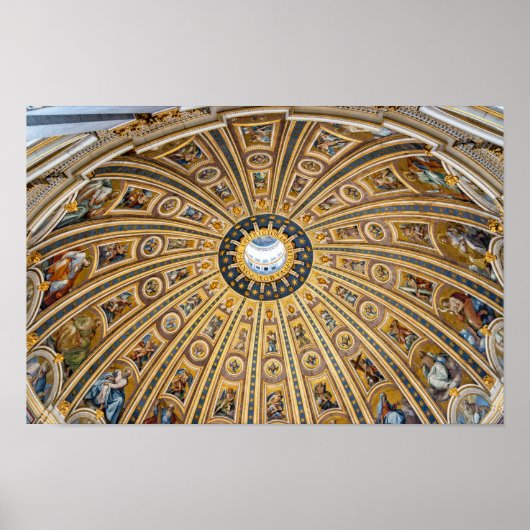 St. Peter's Basilica Dome - Vaticaan, Rome, Italië Poster (Voorkant)