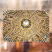 St. Peter's Basilica Dome - Vaticaan, Rome, Italië Raamsticker (Vel 2)