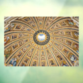 St. Peter's Basilica Dome - Vaticaan, Rome, Italië Raamsticker (Vel 3)