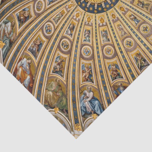 St. Peter's Basilica Dome - Vatican, Rome, Italy Tissuepapier (Detail)