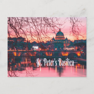 St. Peter's Basilica, Rome, Italië Briefkaart