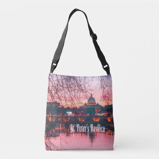 St. Peter's Basilica, Rome, Italië Crossbody Tas (Achterkant)