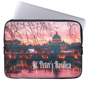 St. Peter's Basilica, Rome, Italië Laptop Sleeve