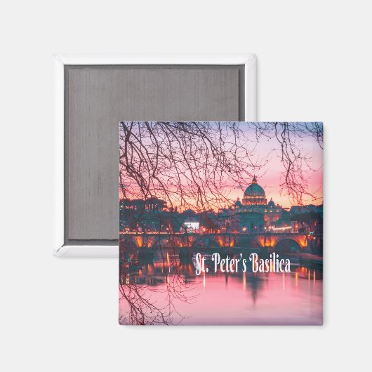 St. Peter's Basilica, Rome, Italië Magneet (Voorkant / Achterkant)