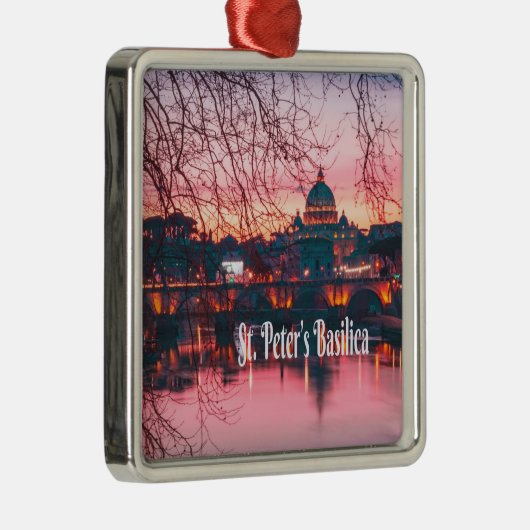 St. Peter's Basilica, Rome, Italië Metalen Ornament (Rechts)