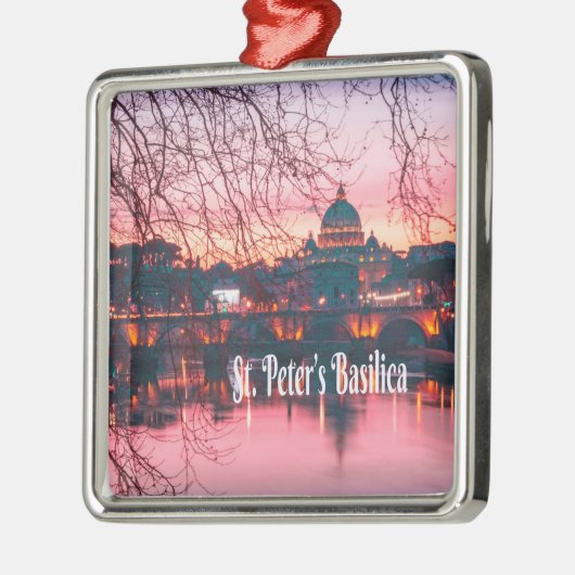St. Peter's Basilica, Rome, Italië Metalen Ornament (Links)