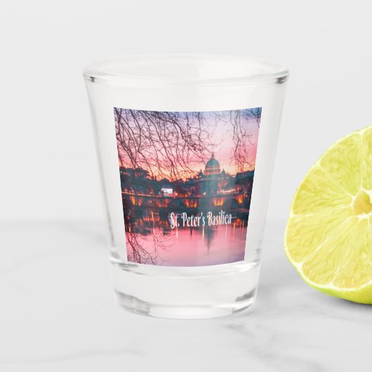 St. Peter's Basilica, Rome, Italië Shot Glas (Voorkant)