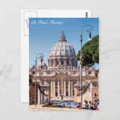 St. Peter's Basilica - Vaticaan Briefkaart (Voorkant / Achterkant)
