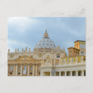 St. Peters Basilica Vaticaan in Rome Italië Briefkaart