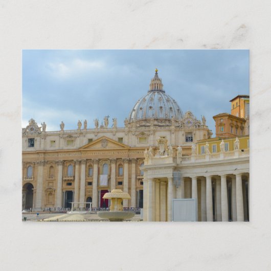 St. Peters Basilica Vaticaan in Rome Italië Briefkaart (Voorkant)