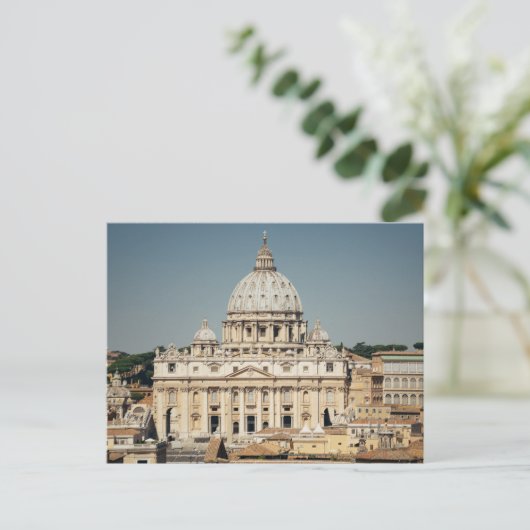 St. Peter's Basilica, Vaticaanstad, Italië Briefkaart (Staand voorkant)