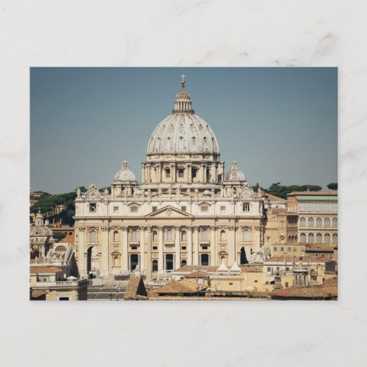 St. Peter's Basilica, Vaticaanstad, Italië Briefkaart (Voorkant)