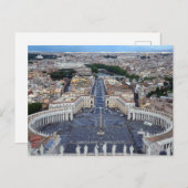 St. Peter's Basilica, Vaticaanstad, Italië Briefkaart (Voorkant / Achterkant)