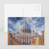 St. Peter's Basilica, Vaticaanstad, Rome Briefkaart (Voorkant / Achterkant)