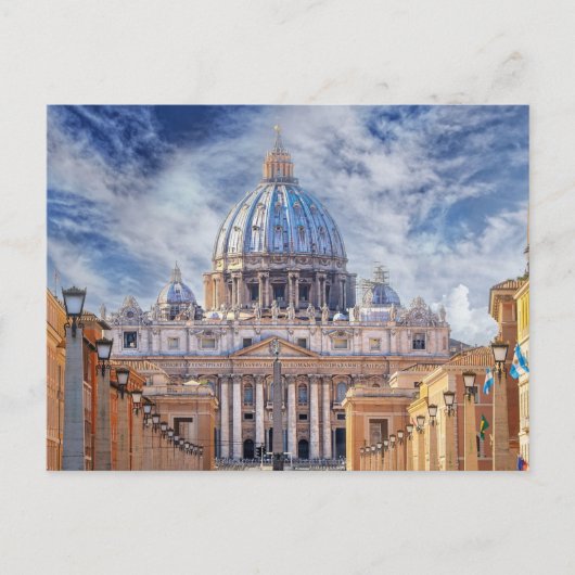 St. Peter's Basilica, Vaticaanstad, Rome Briefkaart (Voorkant)
