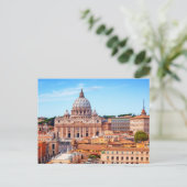 St. Peter's Basilica, Vaticaanstad, Rome Italië Briefkaart (Staand voorkant)