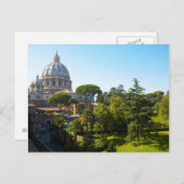 St. Peter's Basilica, Vaticaanstad, Rome, Italië Briefkaart (Voorkant / Achterkant)