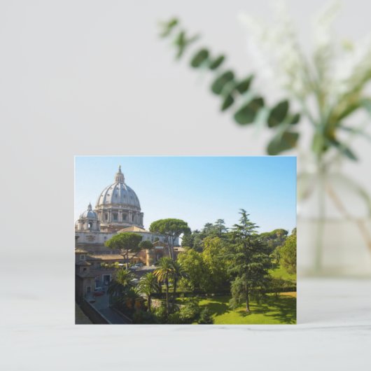 St. Peter's Basilica, Vaticaanstad, Rome, Italië Briefkaart (Staand voorkant)