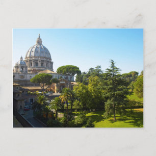 St. Peter's Basilica, Vaticaanstad, Rome, Italië Briefkaart
